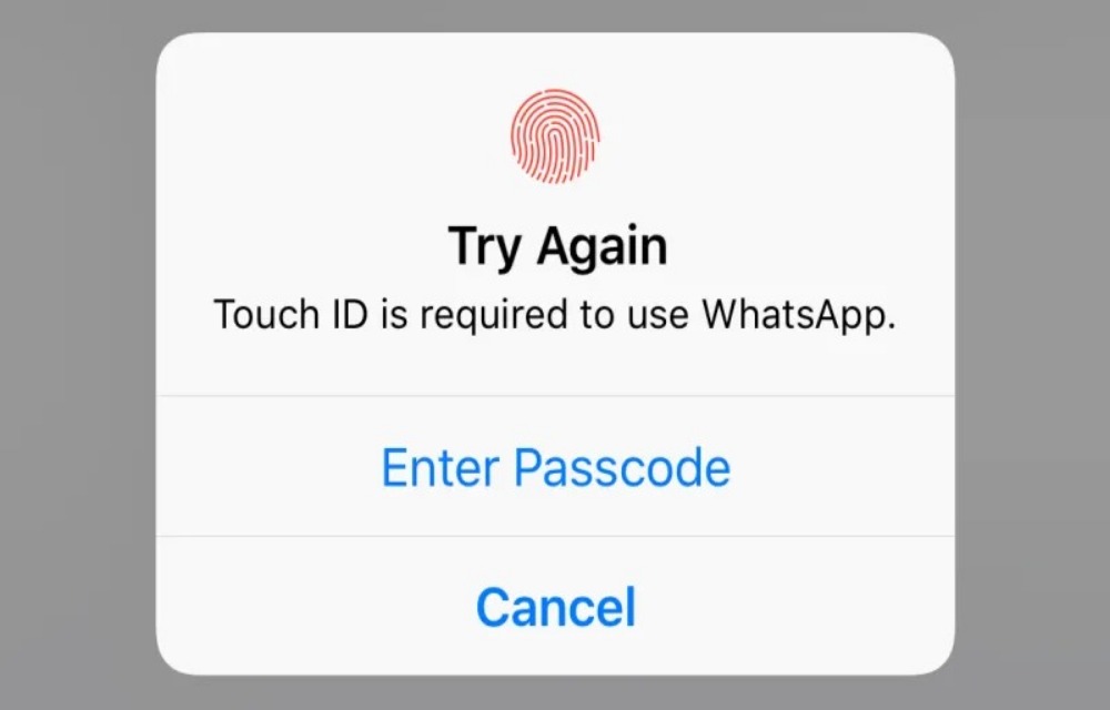 Lock WhatsApp on iOS