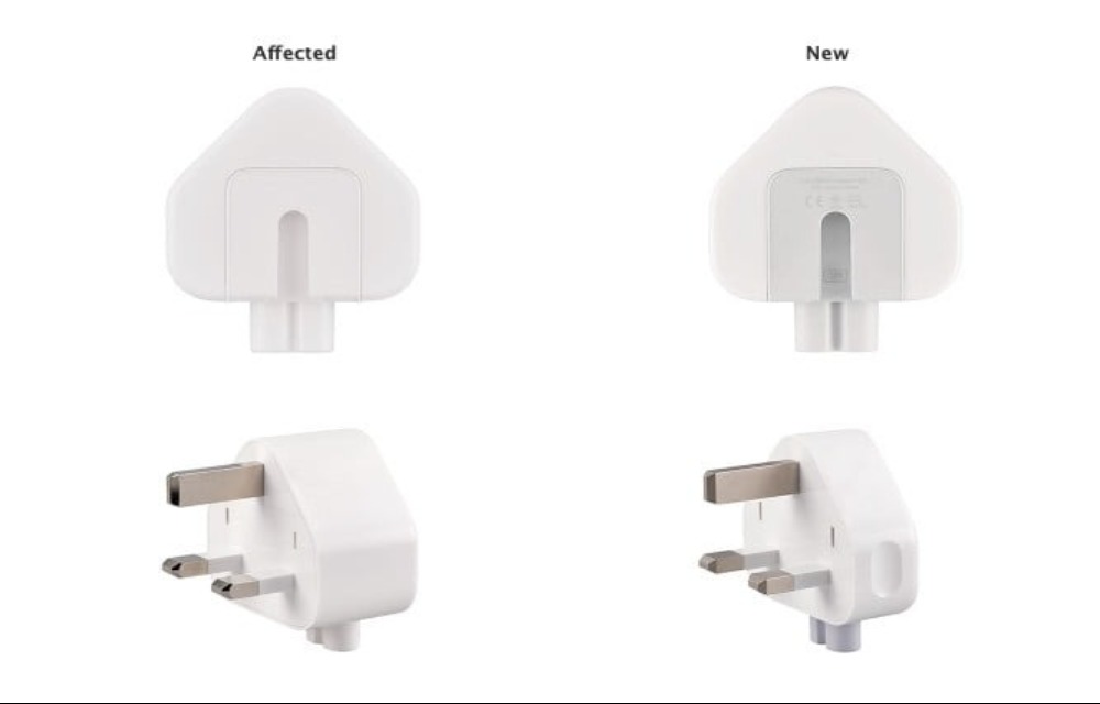 Apple recalls faulty plugs