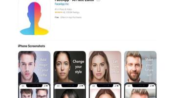 FaceApp on Apple App Store