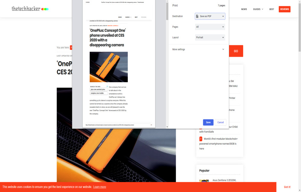 How to print Web Pages in Google Chrome