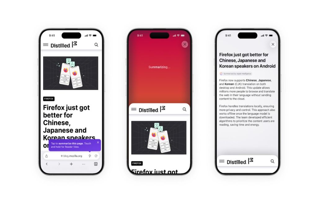 Firefox’s ‘Shake to Summarize’ brings quick AI page summaries to iPhones, with Apple Intelligence support