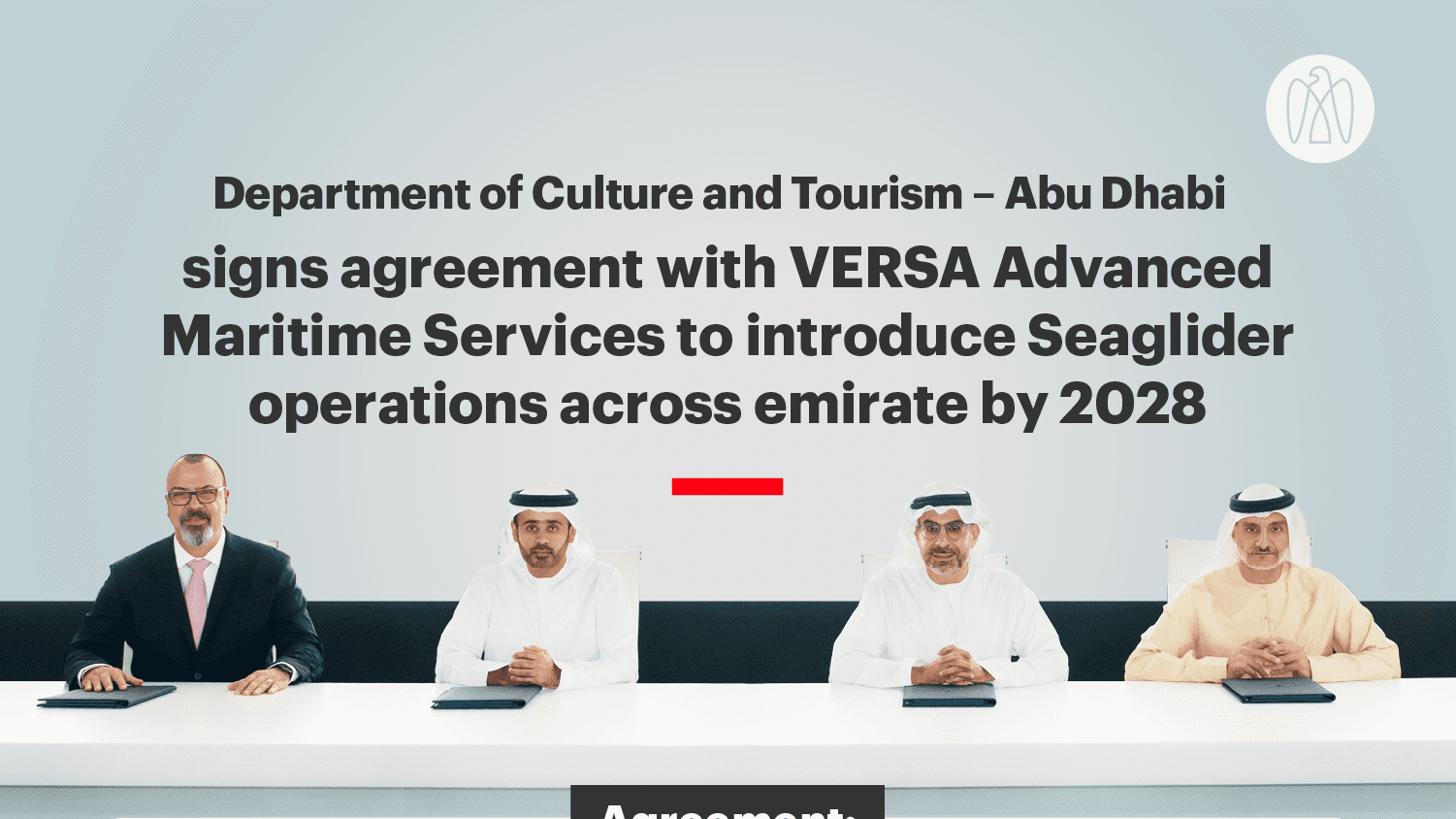 Abu Dhabi Seaglider transport agreement signing