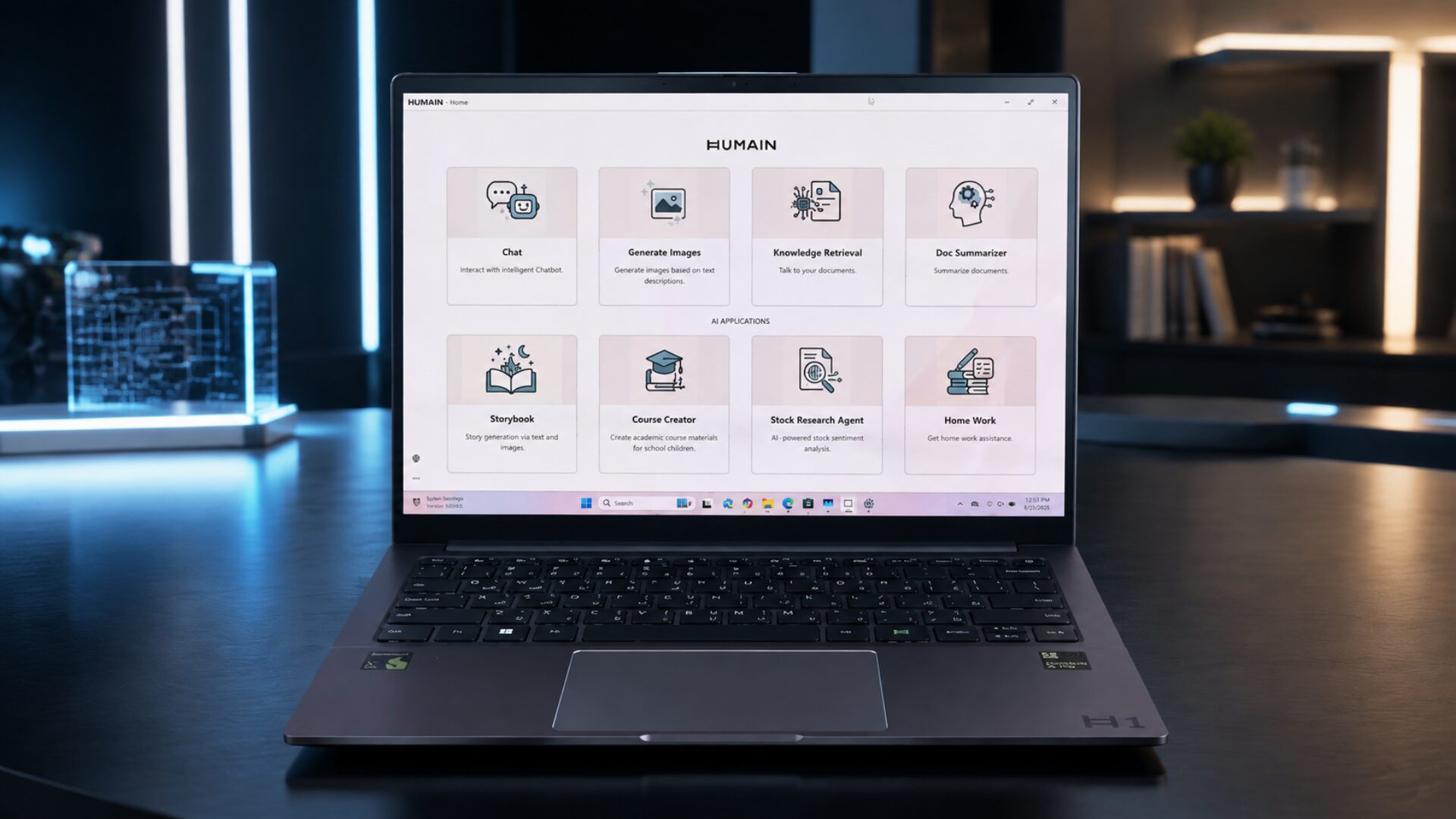 HUMAIN AI laptop prototype device