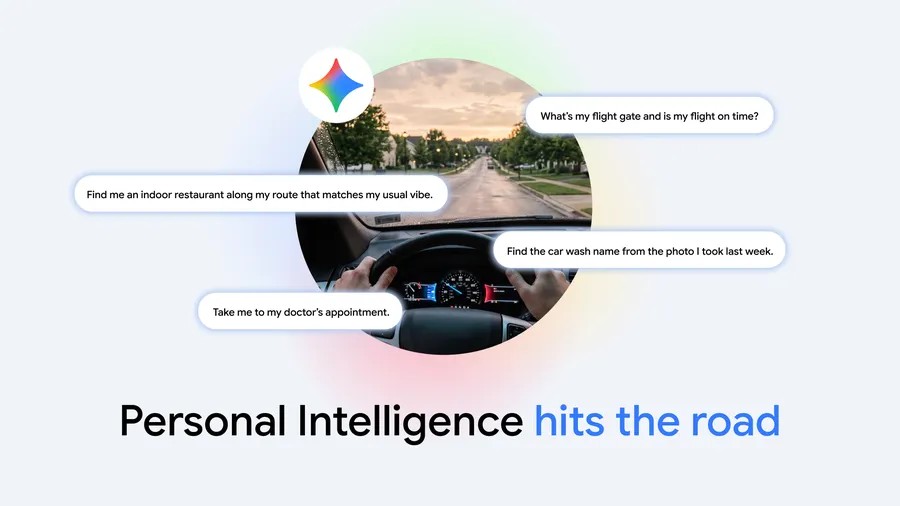 Google Gemini Personal Intelligence Driving Assistant