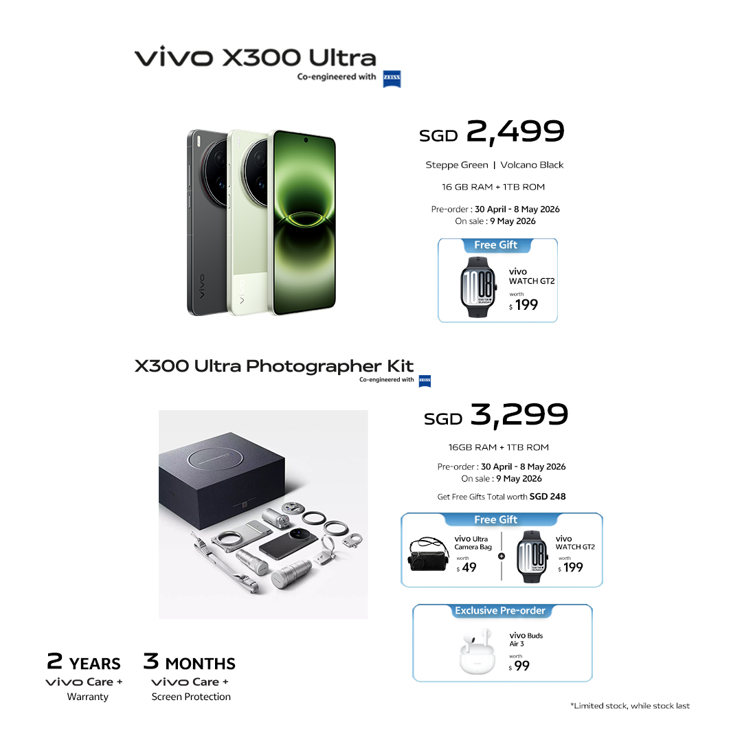 vivo launches X300 Ultra in Singapore, bringing its most advanced