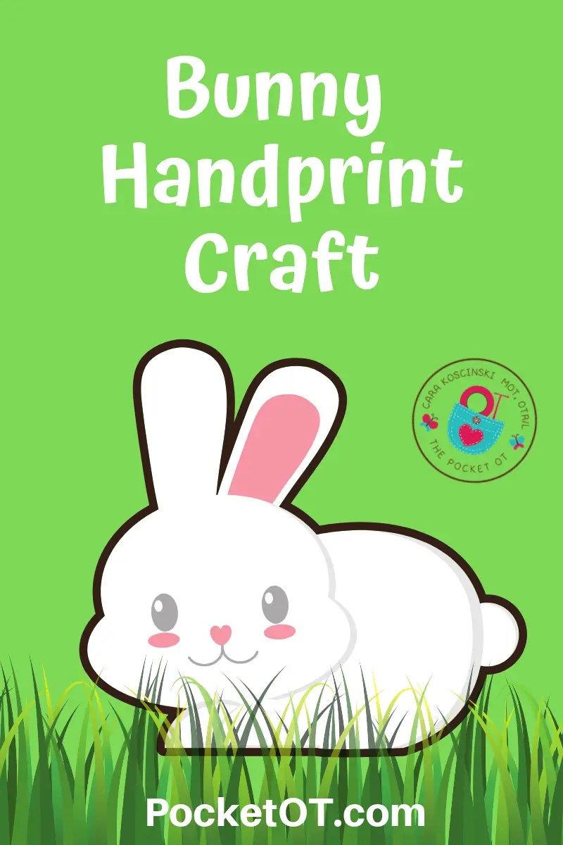 Easter bunny handprint craft