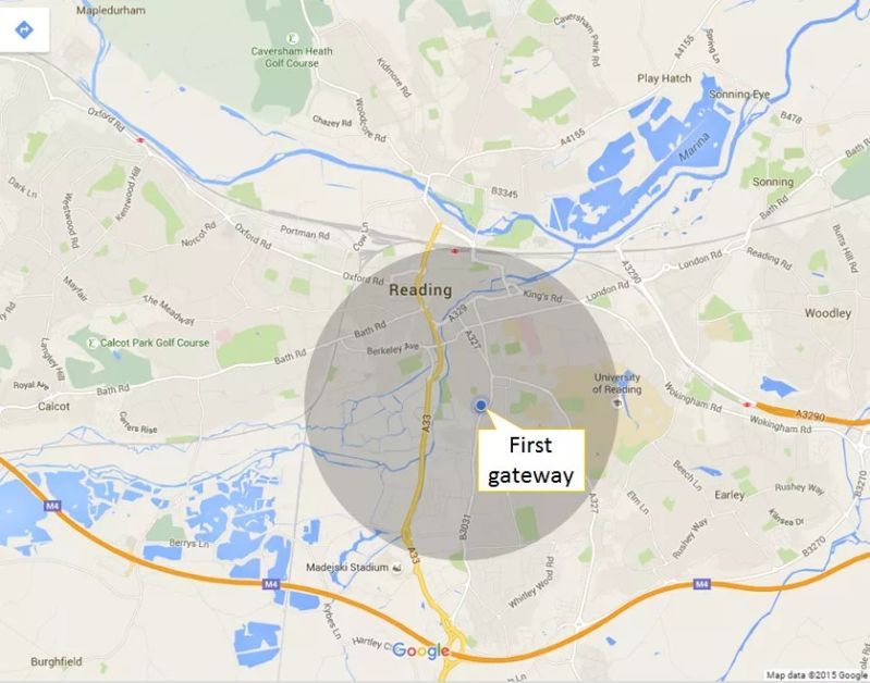 First Gateway Post The Things Network - Incredible Vintage Photo - High Resolution