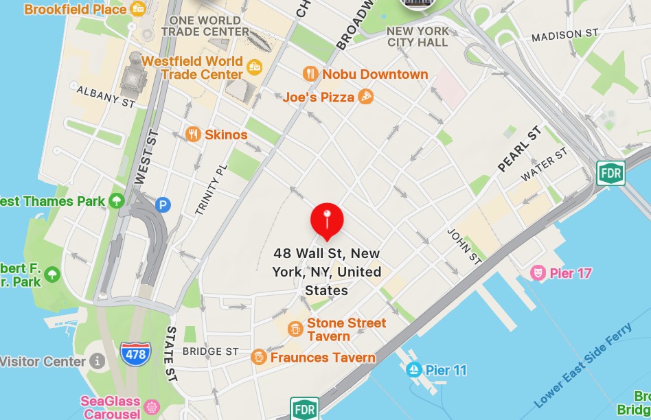 New York office map