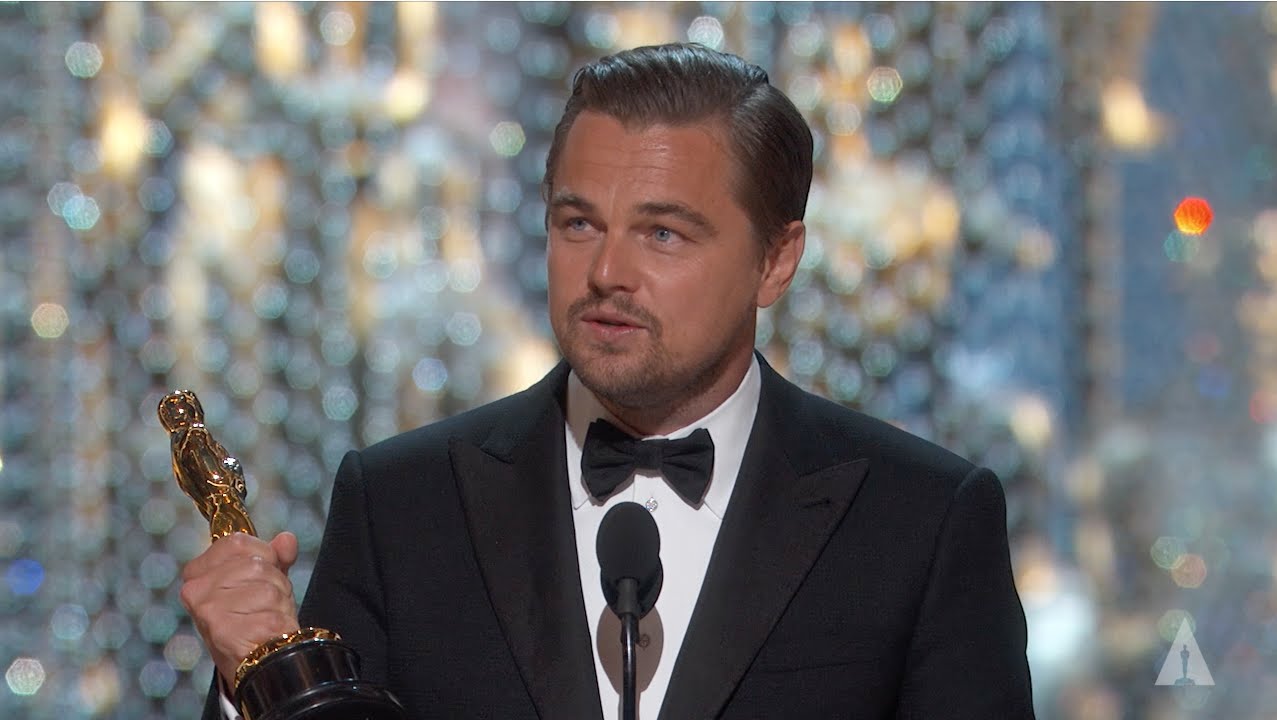 Leonardo DiCaprio Winning first Oscar