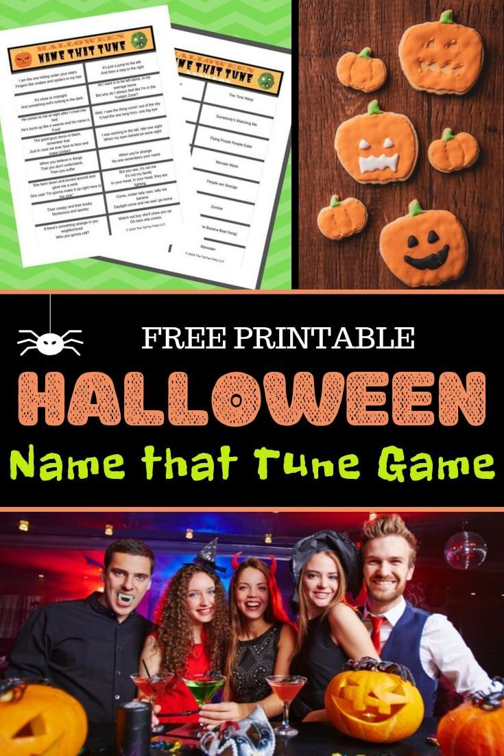 Free Printable Halloween Name That Tune Game & More Halloween Games