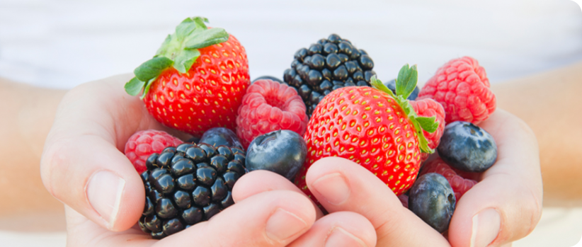 Delicious mixed berries