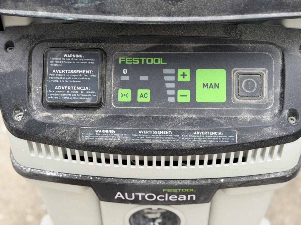 Festool CT 36 Control Panel