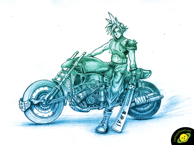 How to draw cloud strife, final fantasy обновлено: Cloud Strife From Final Fantasy Vii Thetoonplanet Blog
