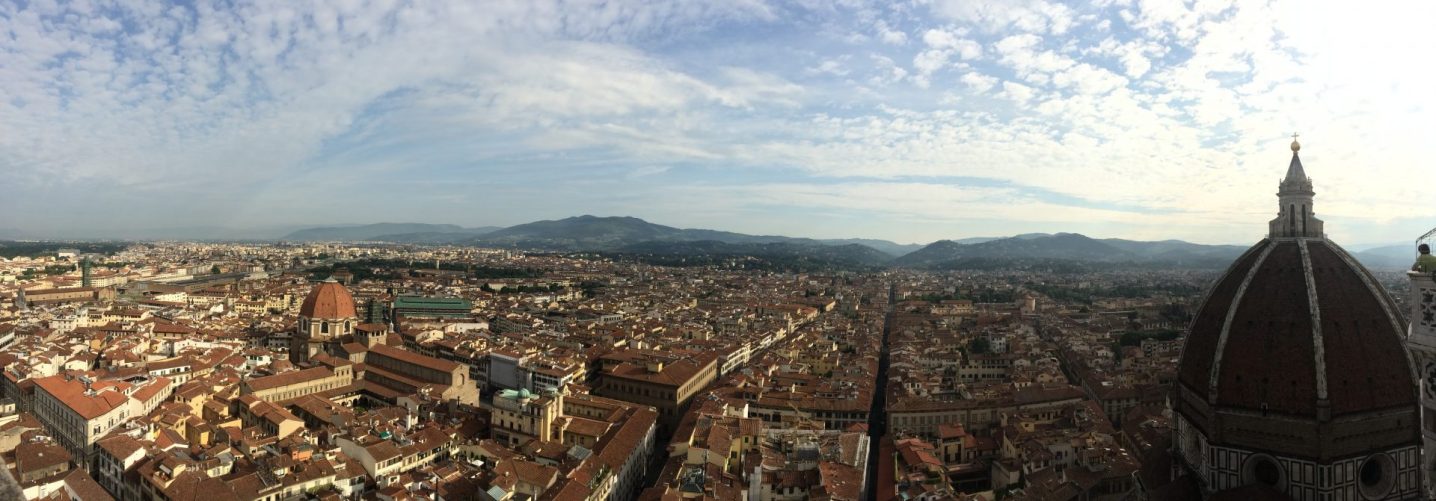 view from the bell tower during our Tuscany itinerary