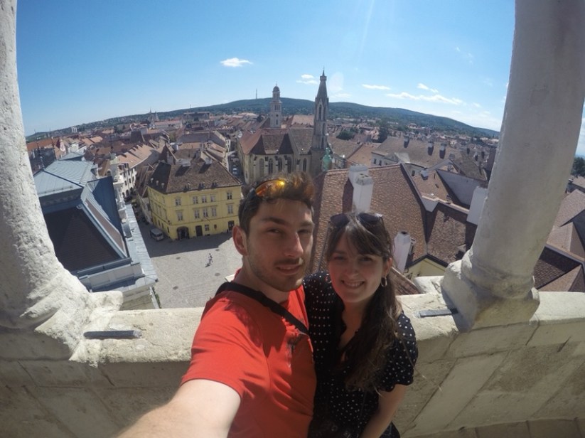 Views from the tower during our day trips from Bratislava