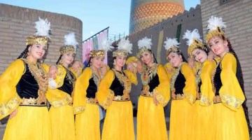 Lazgi Dancers, Khiva, Uzbekistan