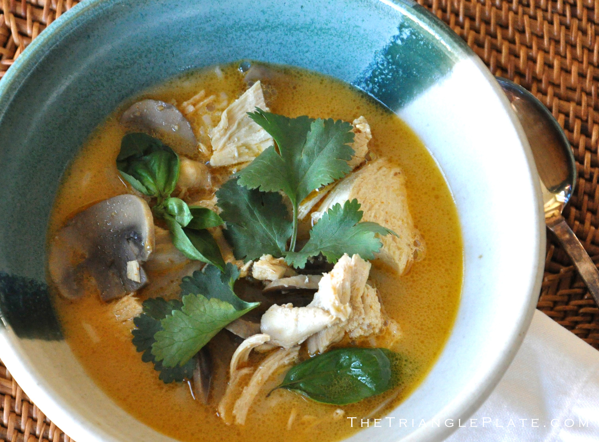 Thai Chicken Coconut Soup The Triangle Plate