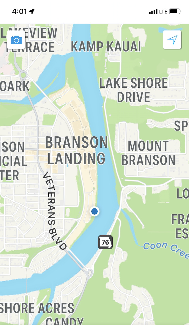 We decided to start at Branson Landing