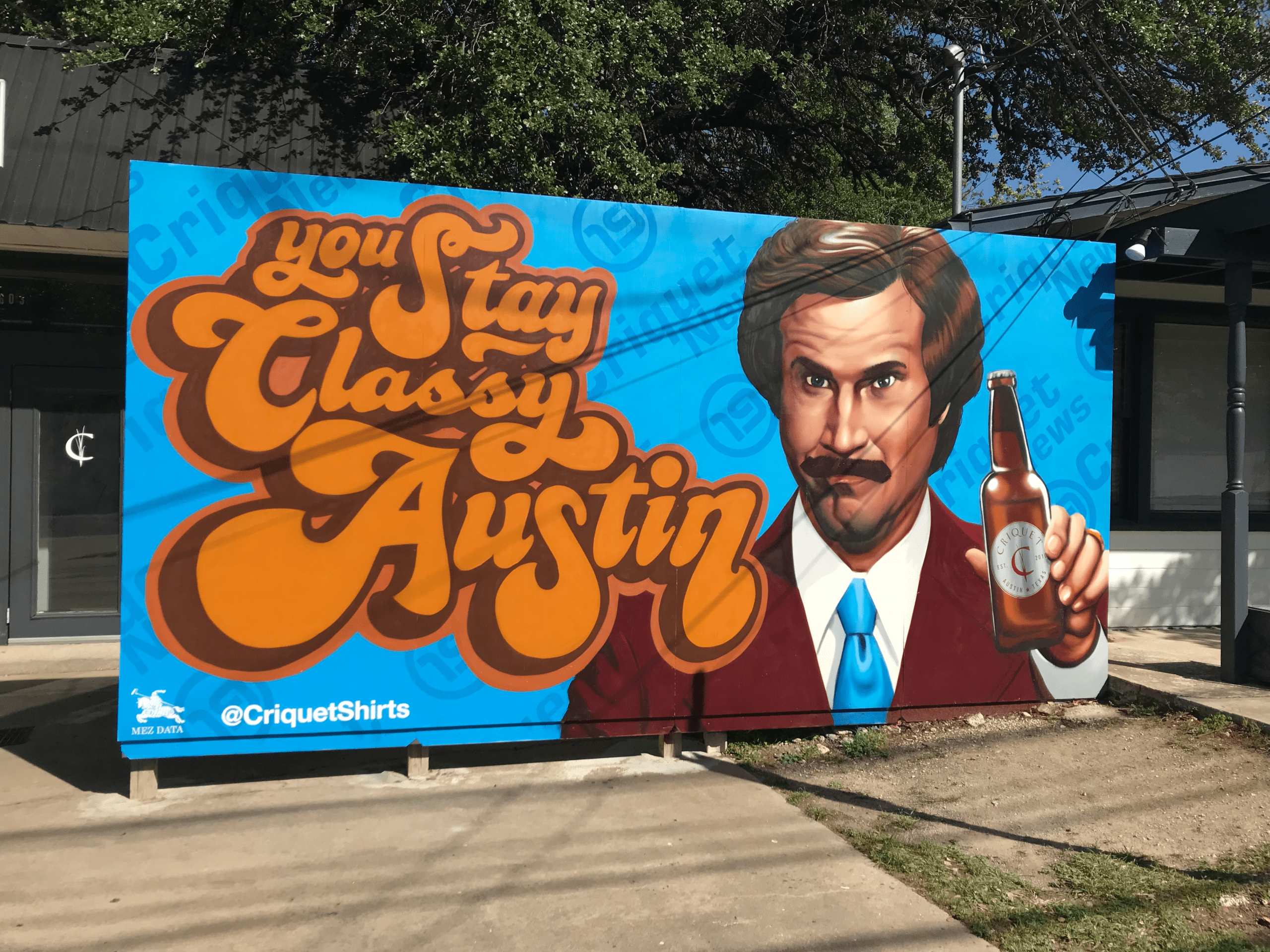 one of the many colorful murals to find on a weekend visit to Austin, Texas
