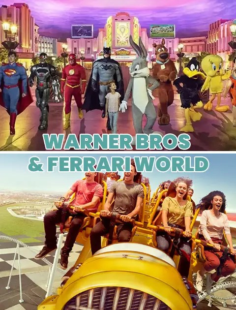 Ferrari World Plus Warner Bros World Combo