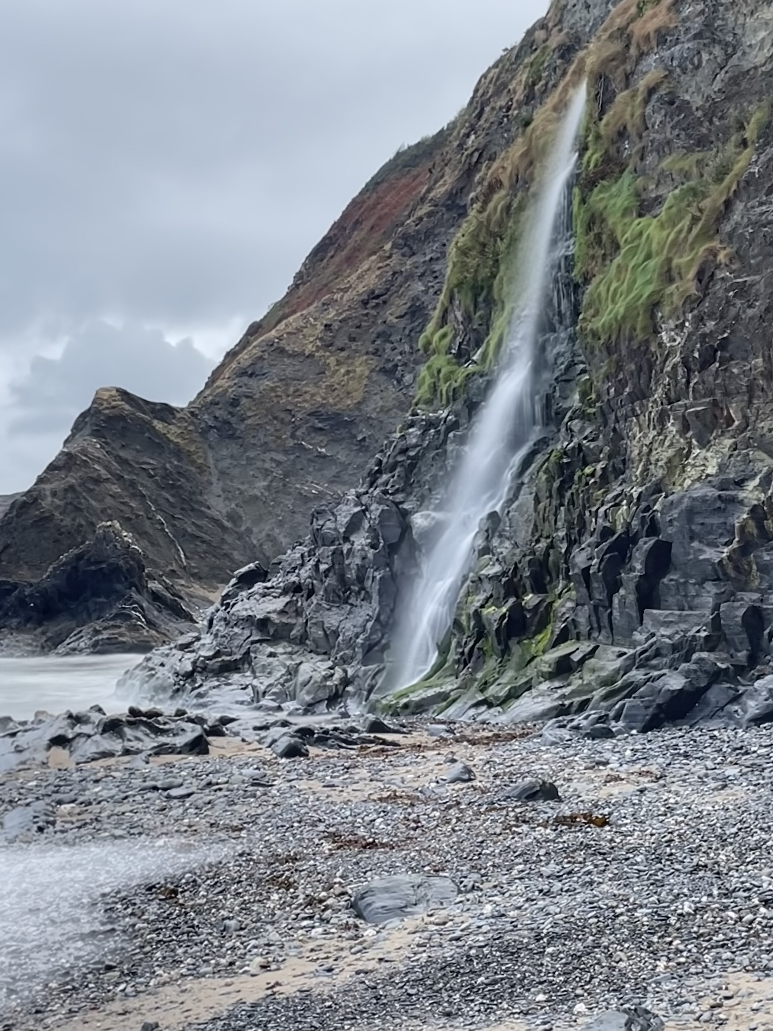 Tresaith Waterfall