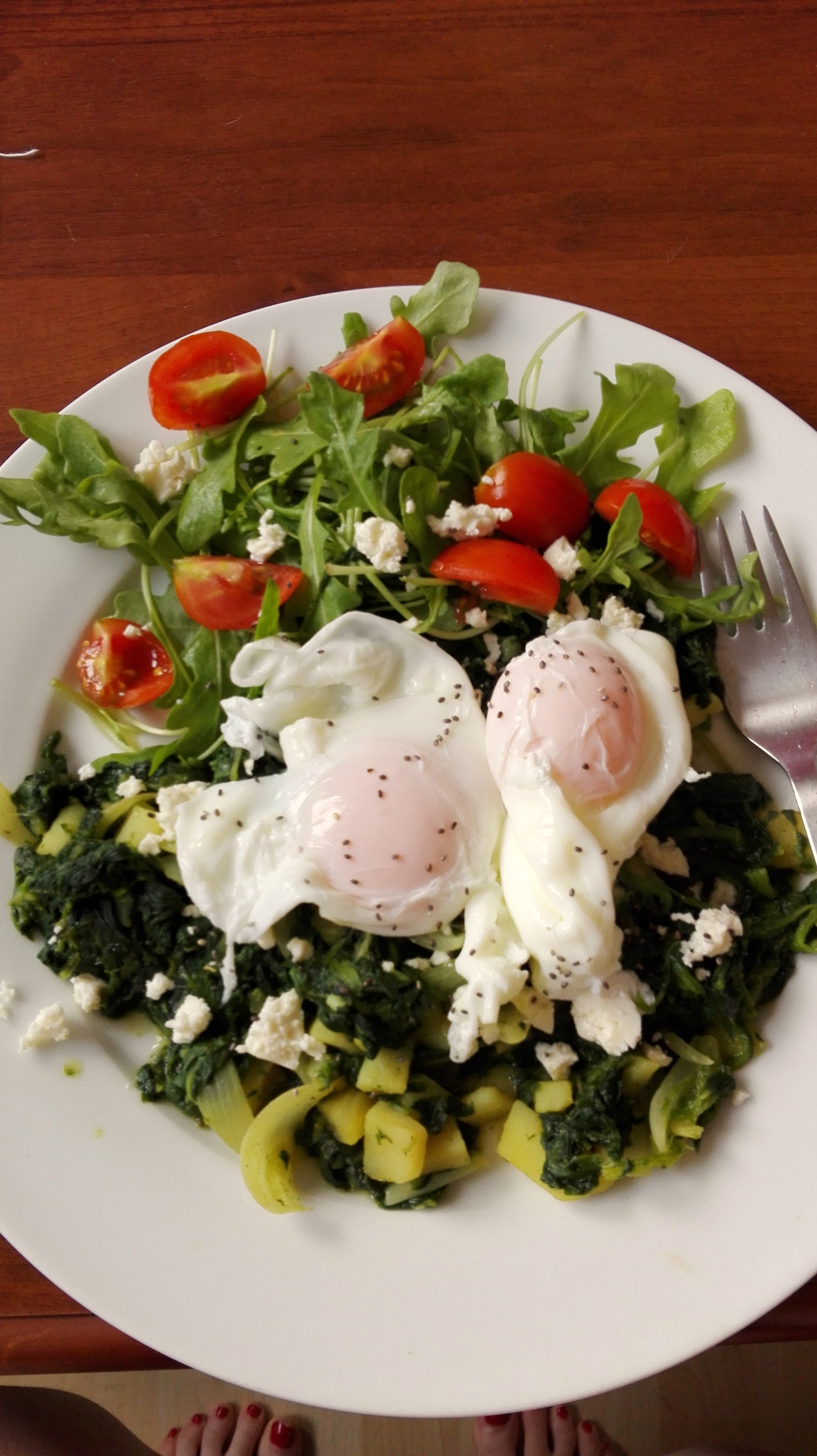 eggs and spinach