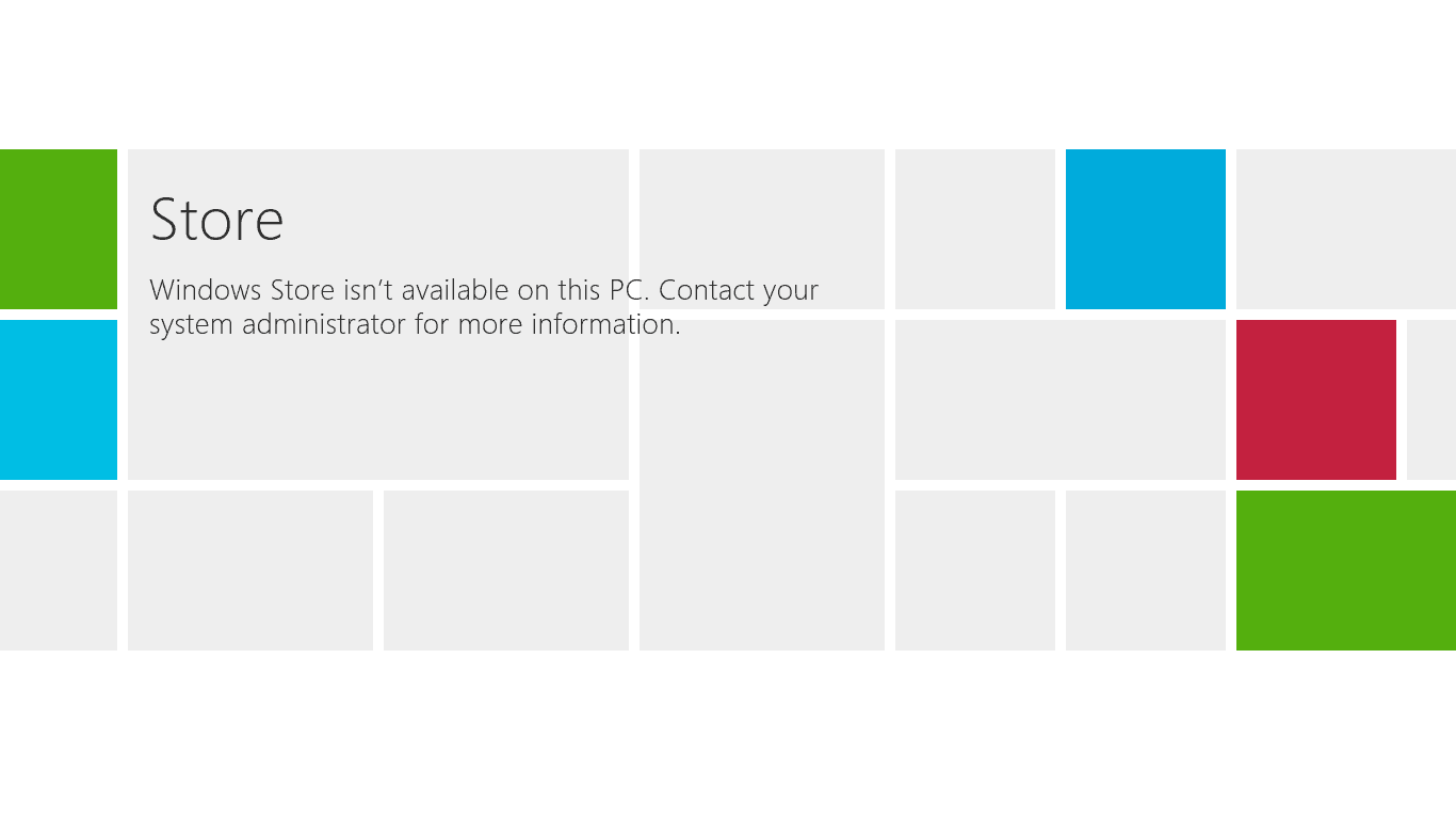 Disable the Windows Store in Windows 8