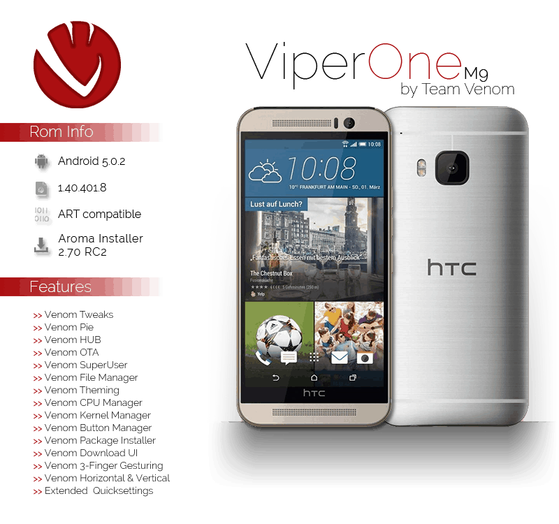ViperOneM9 2.2.0 ROM