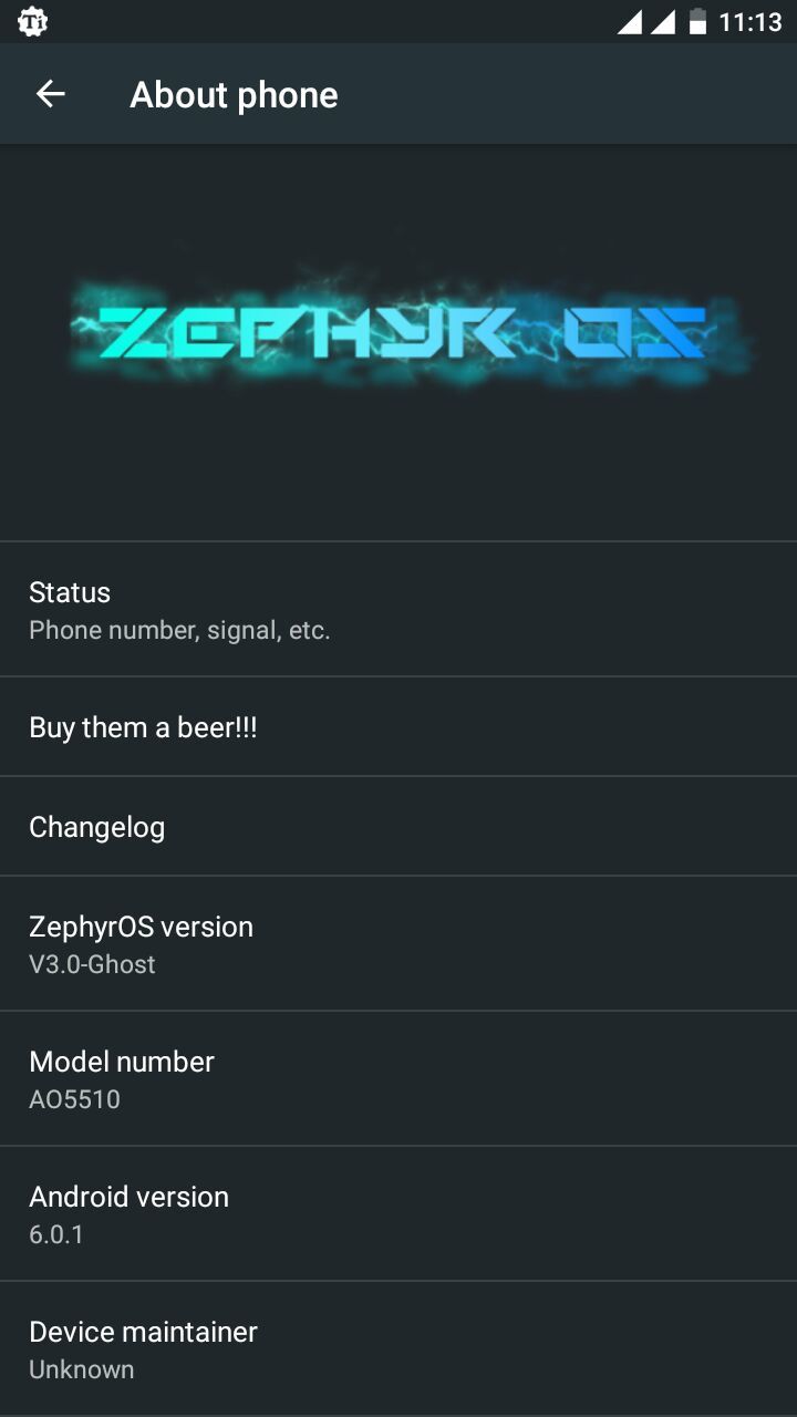 Zephyr-OS v3.1 ROM
