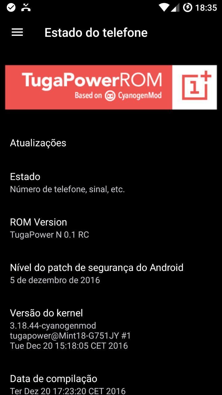 TugaPower v0.1 RC ROM