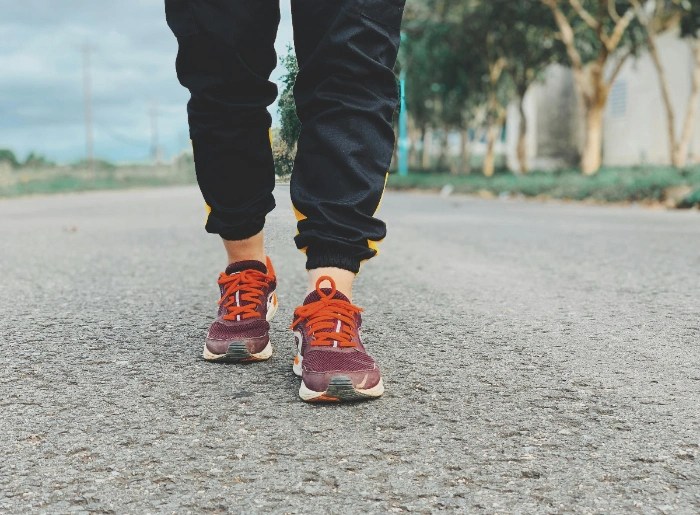 Runner on a street