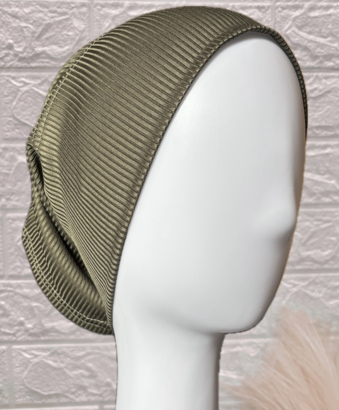 Moss | Ribbed Hijab Cap