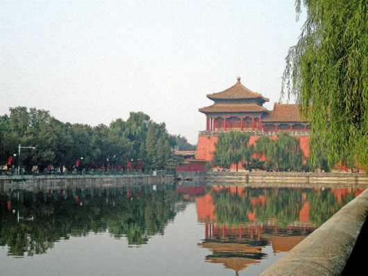 Tower & Moat, Forbidden City - Beijing, China
