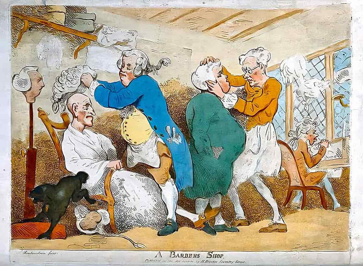 history of wigs in court