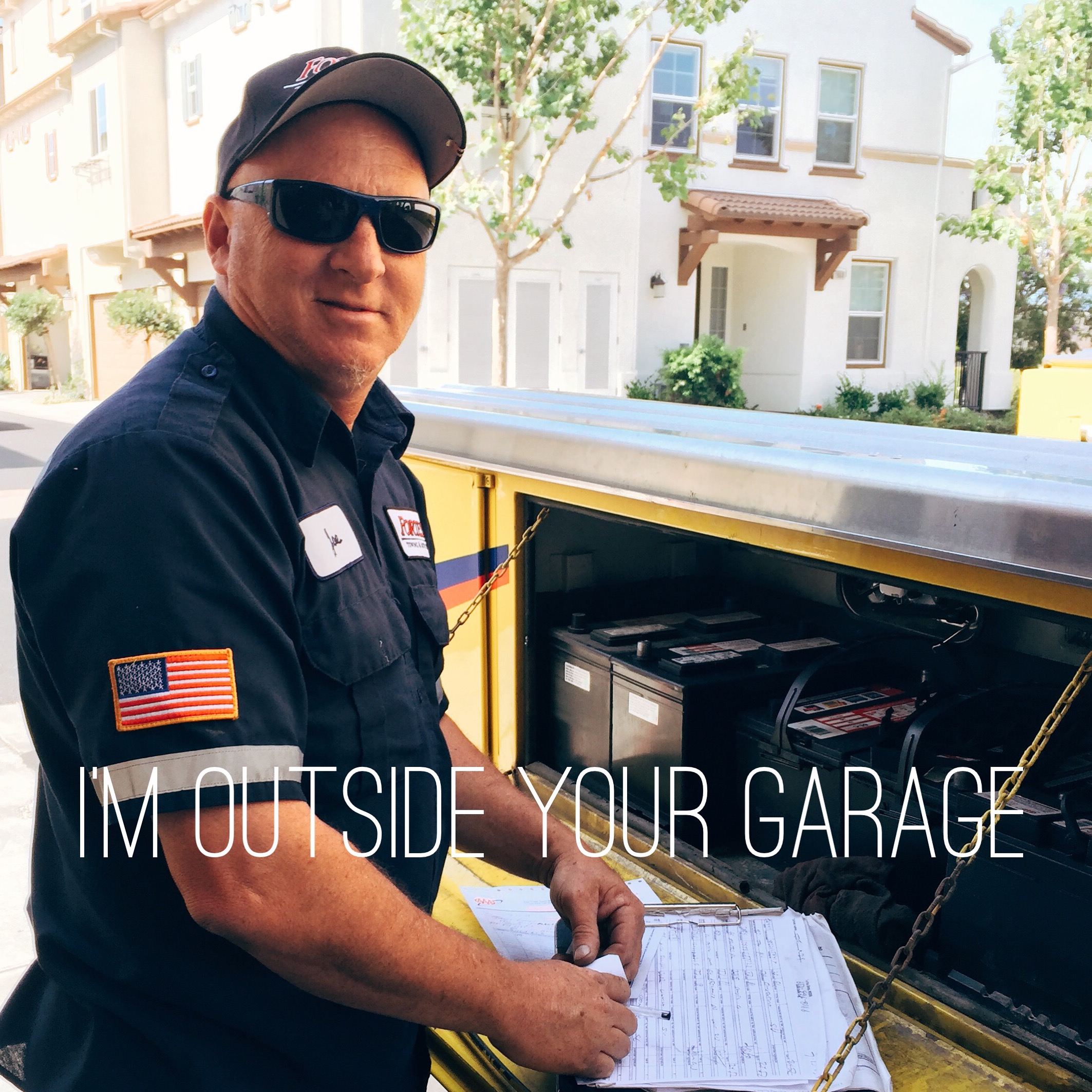 This is Joe and he's an everyday superhero. He came out of retirement to be a tow truck driver 10 years ago because he loves driving and helping people. It's his dream job. Also his daughter loves the Hunger Games ^_^. The last msg he sent me before I took this picture was "I'm outside your garage". 41/100