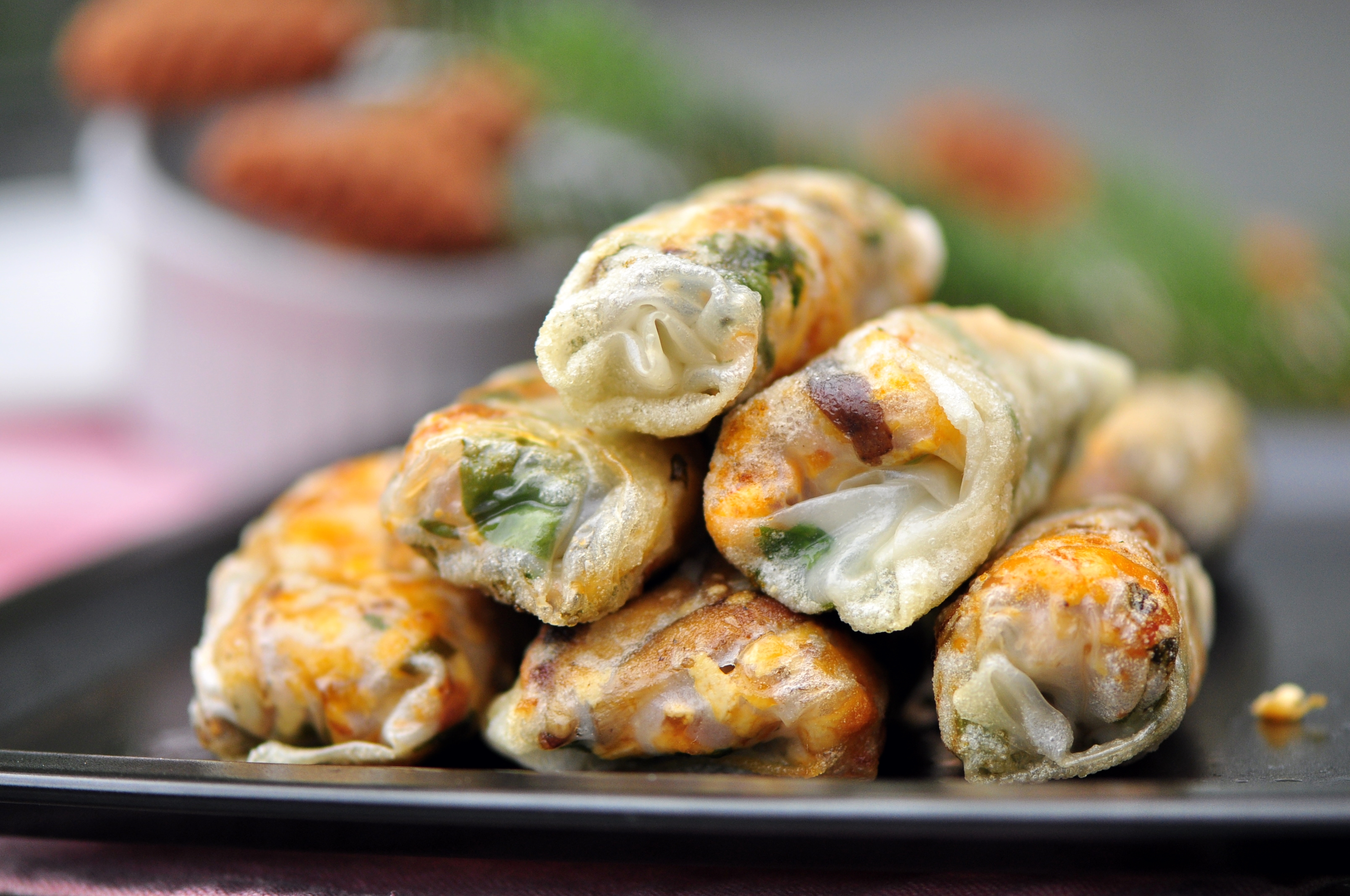 picture Rice Paper Dumplings Vegan and tofu fried rice paper rolls