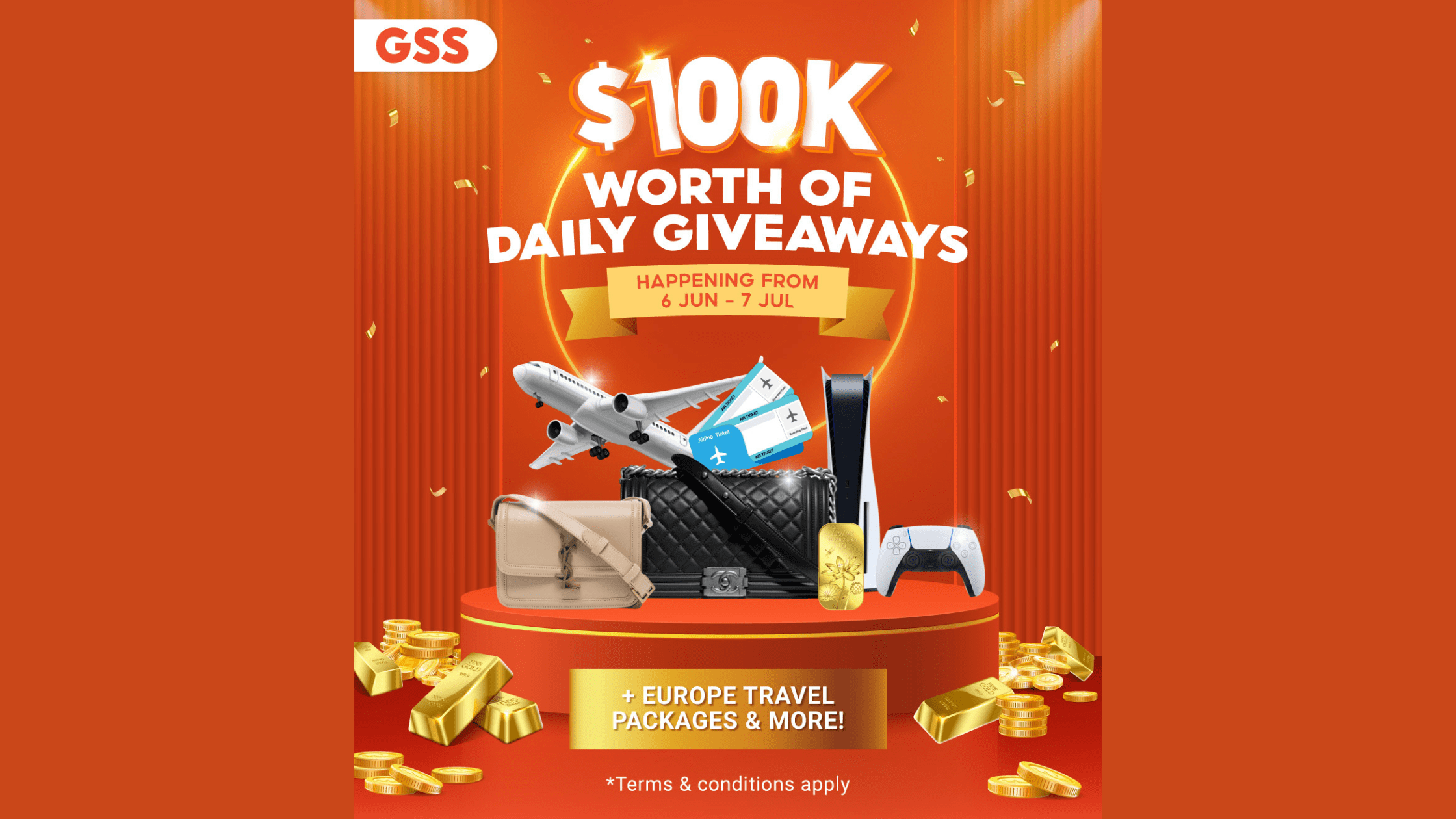 Join Shopee’s 6.6 – 7.7 daily giveaway worth $100K: Stand a chance to win a trip to Italy, Switzerland and Paris!