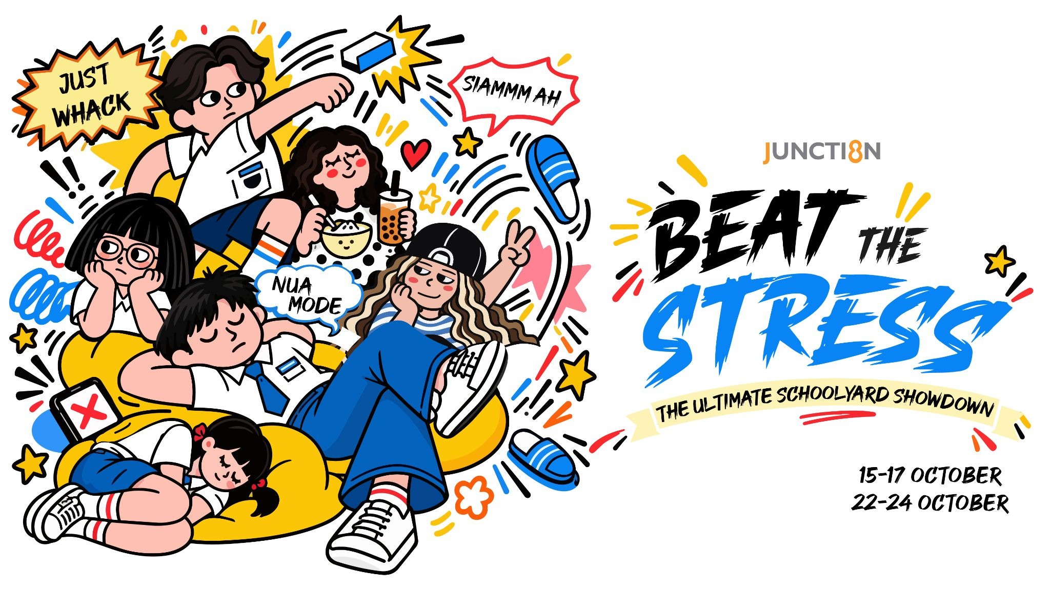 Relive your school days at Junction 8 with free challenges, nostalgic games and exciting prizes this October