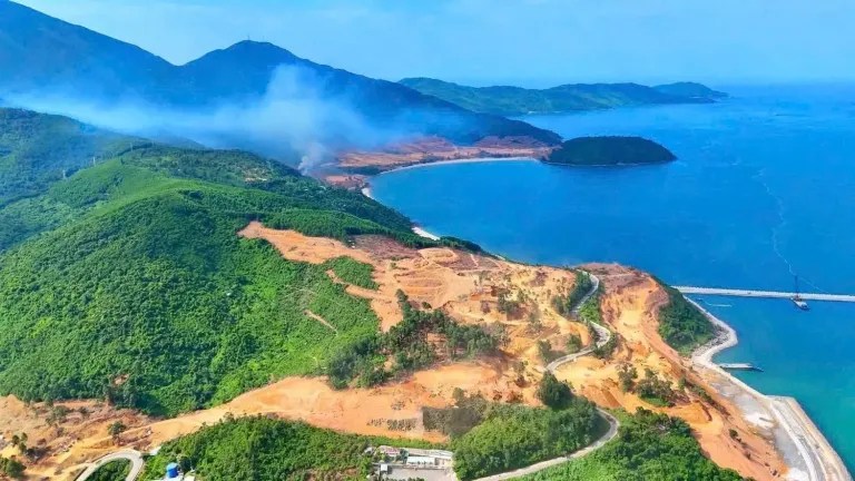 The Vinhomes Hai Van Bay megaproject is being built at the foot of Hai Van Pass. Photo source: Vinhomes Hai Van Bay.