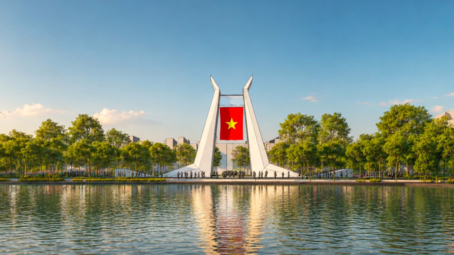 Rendering of the proposed Triumphal Arch at Hồ Gươm. Image: Hà Nội People’s Committee.