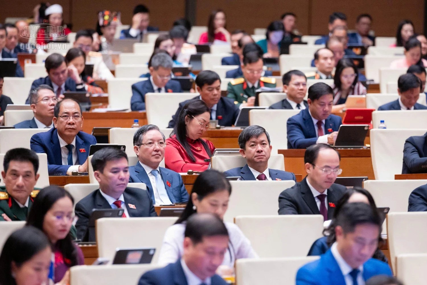 National Assembly deputies in Diên Hồng Hall, Hà Nội, on Oct. 17, 2026. Photo: quochoi.vn.
