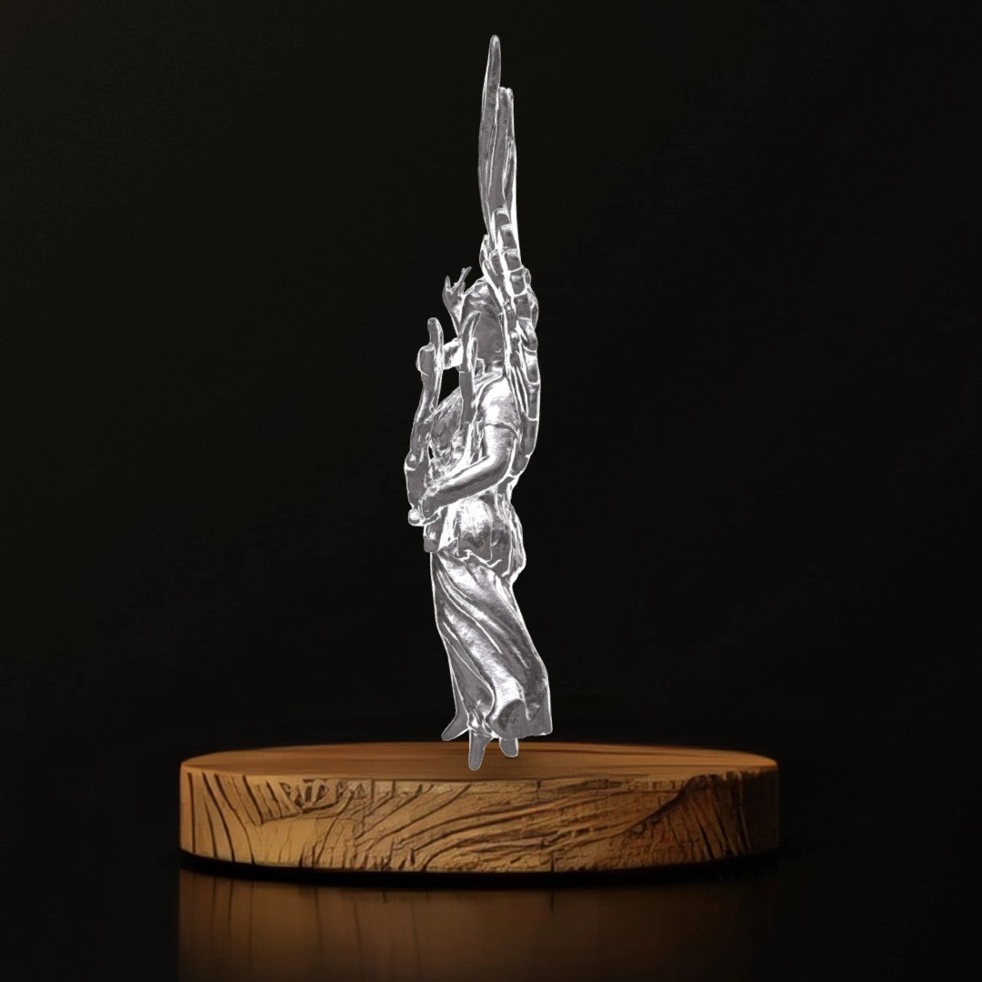 Figurine With Wings and Lyre - Museum Replica