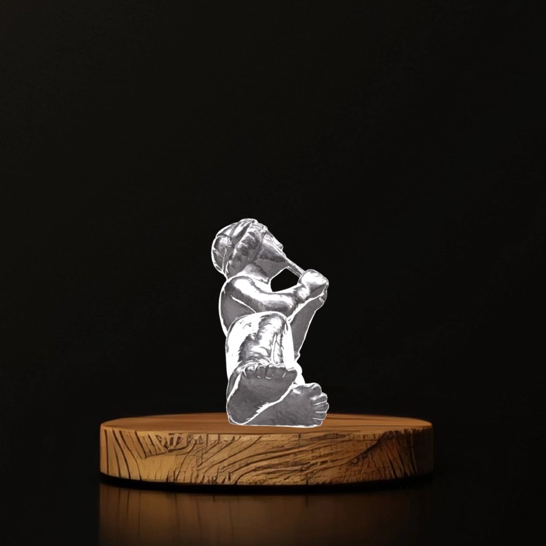 Vessel Ornament of Reclining Flutist - Museum Replica