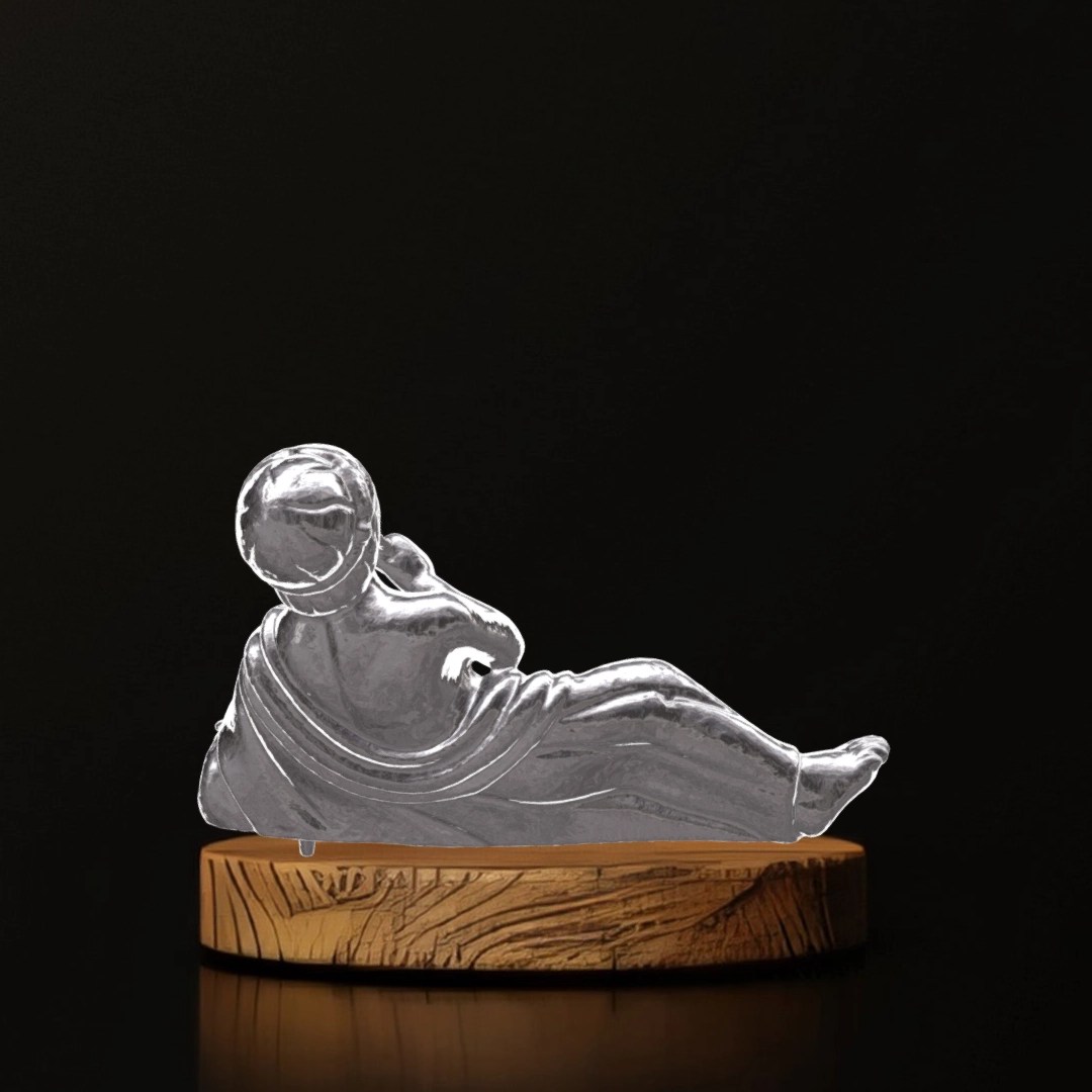 Vessel Ornament of Reclining Flutist - Museum Replica