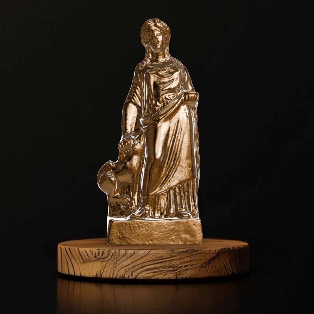 Figurine of Demeter With Pig - Museum Replica