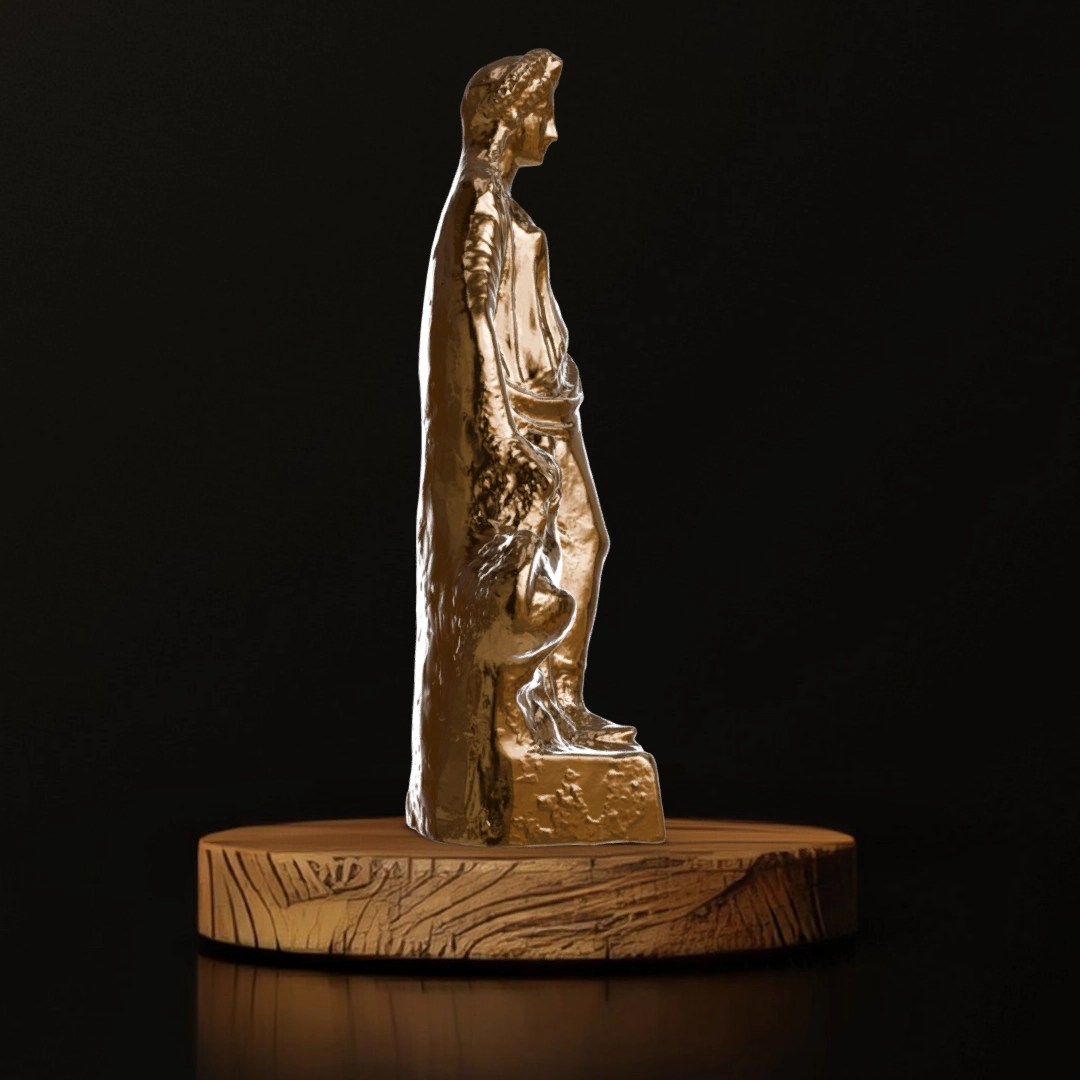 Figurine of Demeter With Pig - Museum Replica