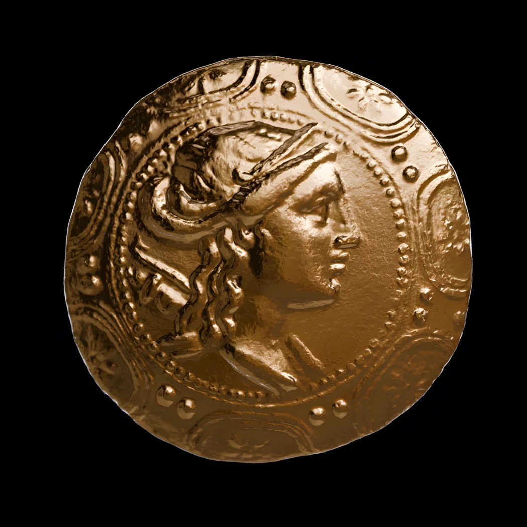 Artemis silver tetradrachm - Museum replica