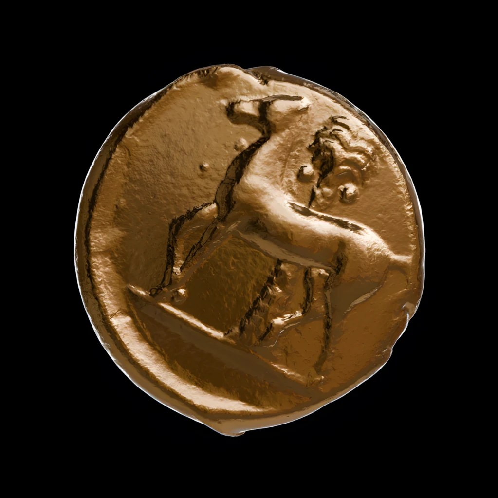 Tanit-Persephone tetradrachm - Museum replica