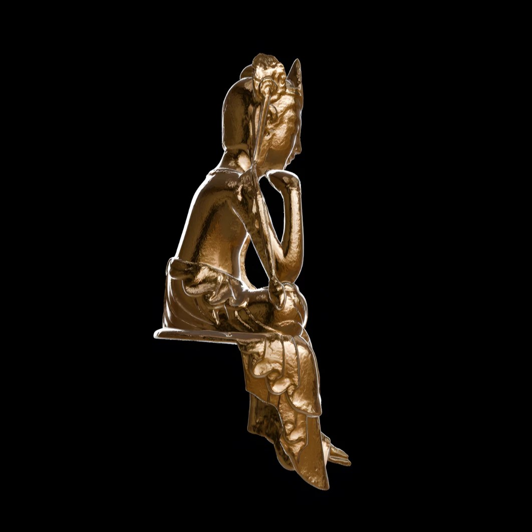 Buddha of the future, Miroku Bosatsu - Museum replica