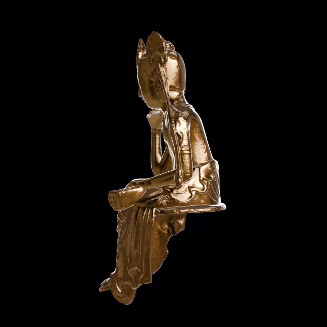 Buddha of the future, Miroku Bosatsu - Museum replica